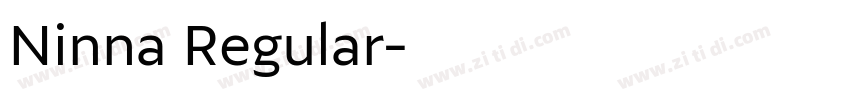 Ninna Regular字体转换